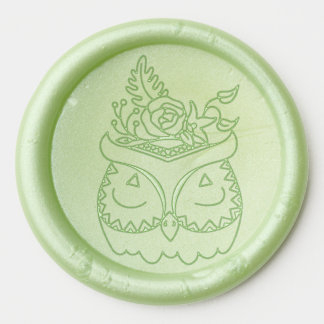 Boho Owl Wax Seal Sticker