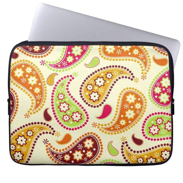 Boho Paisley Electronics Bag (Front)