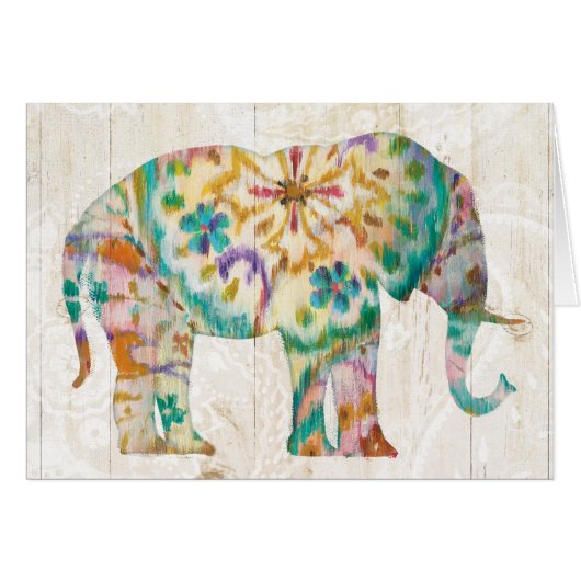 Boho Paisley Elephant I (Front Horizontal)