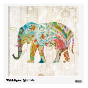 Boho Paisley Elephant II Wall Sticker