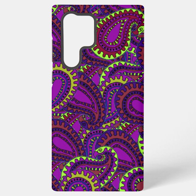 Boho Paisley Samsung Galaxy Case (Back)