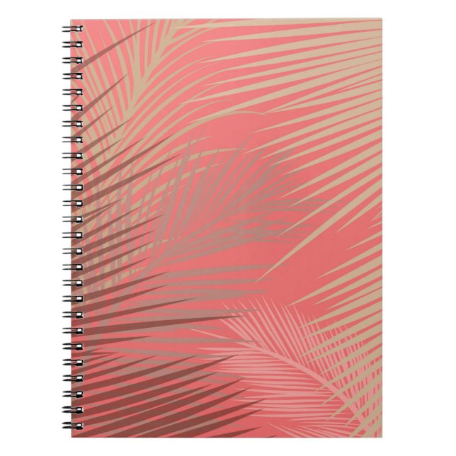 Boho Palm Pattern Notebook (Front)