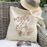 Boho Pampas Floral Mother Of The Bride Tote Bag at Zazzle