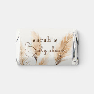 boho Pampas grass Baby shower Hershey's Miniatures