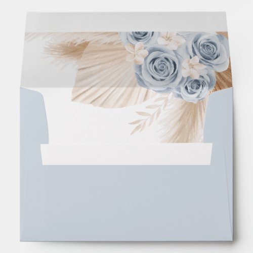 Boho Pampas Grass Boy Baby Shower Envelope