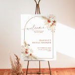 Boho Pampas Grass Bridal Shower Welcome Sign<br><div class="desc">This lovely Customizable Welcome Poster features a minimalist design with an earthy, desert color scheme- perfect for an event saturated in neutral tones and is a beautiful way to warmly welcome your guests to your wedding, bridal shower, baby shower or special event. Easily edit most wording to match your event!...</div>