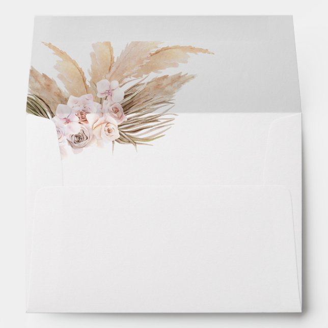 Boho Pampas Grass Envelope (Back (Bottom))