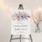 Boho Pampas Grass Gender Reveal Welcome Sign