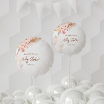 Boho Pampas Grass Girl Baby Shower Balloon