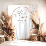 Boho Pampas Grass Terracotta Bridal Shower Tapestry<br><div class="desc">Elevate the ambiance of your fall bridal shower with our Boho Pampas Grass Terracotta Bridal Shower Backdrop, featuring modern terracotta-dried pampas grass elements elegantly adorning a stylish terracotta arch. With modern calligraphy, "Future Mrs." is the perfect addition to your boho bridal shower decor, ideal for photo booth fun and a...</div>