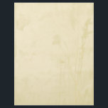 Boho Paper Letterhead<br><div class="desc">The shadow of flowers, grass and leaves against a grunge tan background gives this beautiful letterhead stationery a delightful boho look. Easy to personalize with your name or logo. The back is solid tan, matching the background of the front.</div>