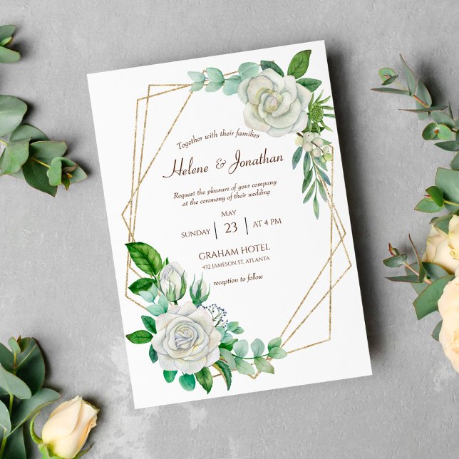 Boho Pastel Floral Watercolor Elegant Wedding Invitation (Creator Uploaded)