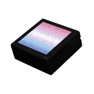Boho Pastel Fluffy Abstract Bigender Pride Flag Gift Box