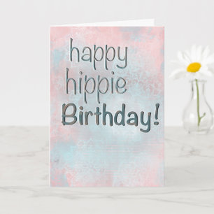 Boho Pastel Mandalas Happy Hippie Birthday Card