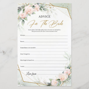 Boho pastel pink roses gold Advice For The Bride