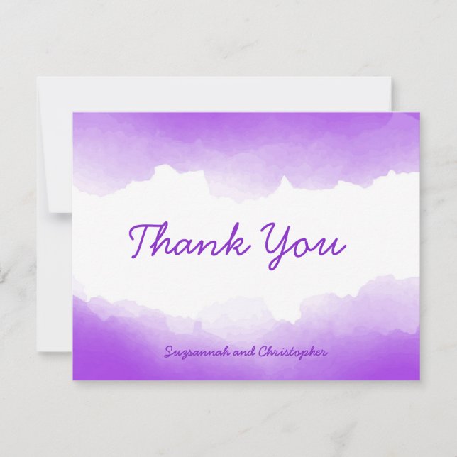 Boho Pastel Purple Ombre Watercolor Personalized (Front)