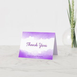Boho Pastel Purple Ombre Watercolor Personalized