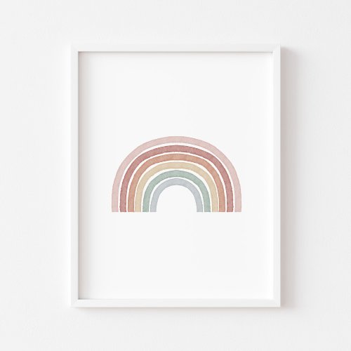 boho pastel rainbow print