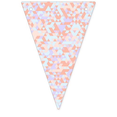 Boho Pastel Triangle Pattern Bunting Flags