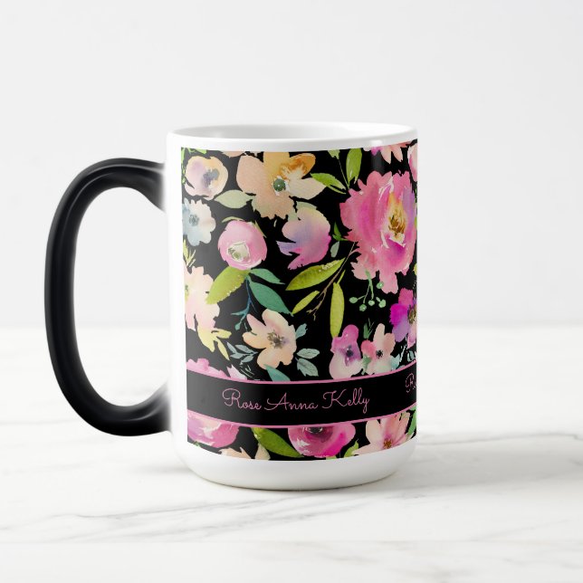Boho Pastel Watercolor Color Morph Mug (Left)