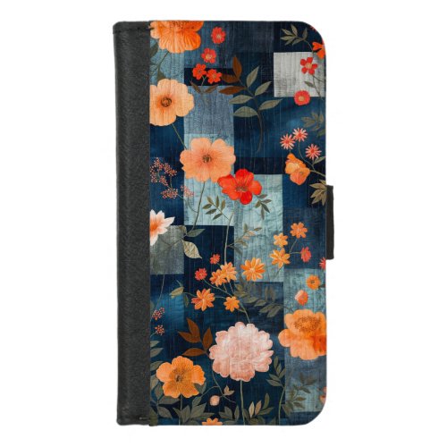 Boho Patchwork Quilt  iPhone 87 Wallet Case