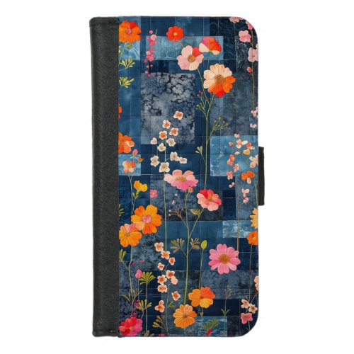 Boho Patchwork Quilt  iPhone 87 Wallet Case