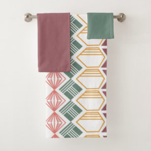 Boho Pattern Bath Towel Set