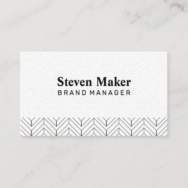 Boho Pattern | Color Block Business Card (Front)