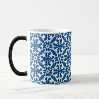 Boho Pattern in Blue – Elegant & Bold Color Morph Mug