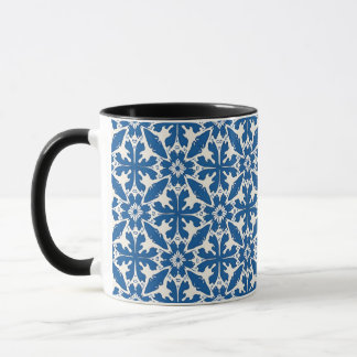 Boho Pattern in Blue – Elegant & Bold Mug