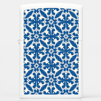 Boho Pattern in Blue – Elegant & Bold Zippo Lighter
