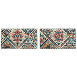 BOHO pattern Pair King Size Pillow Case