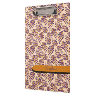 Boho Peacock Feather Clipboard