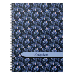 Boho Peacock Feather Notebook