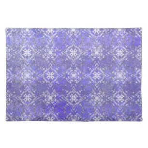 Boho Peacock Inspirations Purple Cloth Placemat