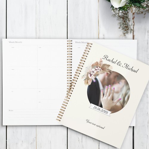 BOHO Personalisierbar Foto Hochzeit Planner