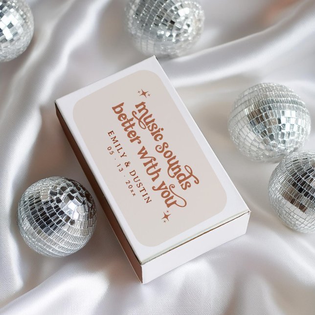 Boho Personalized Wedding Favor Terracotta Matchboxes (Creator Uploaded)