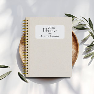 Boho Personalized Yearly Planner With Custom Name