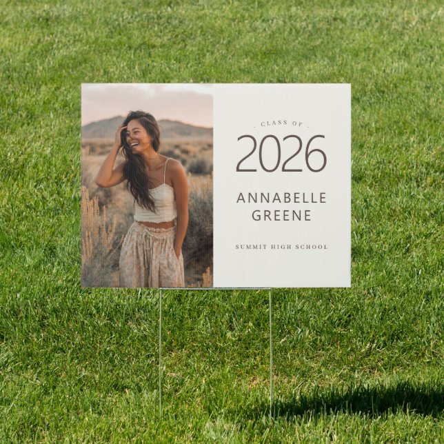 Boho Photo Graduation Yard Sign Class of (Insitu)