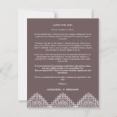 Boho Photo Lace Effect Whimsical Typography (Back)