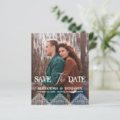 Boho Photo Lace Effect Whimsical Typography (Standing Front)