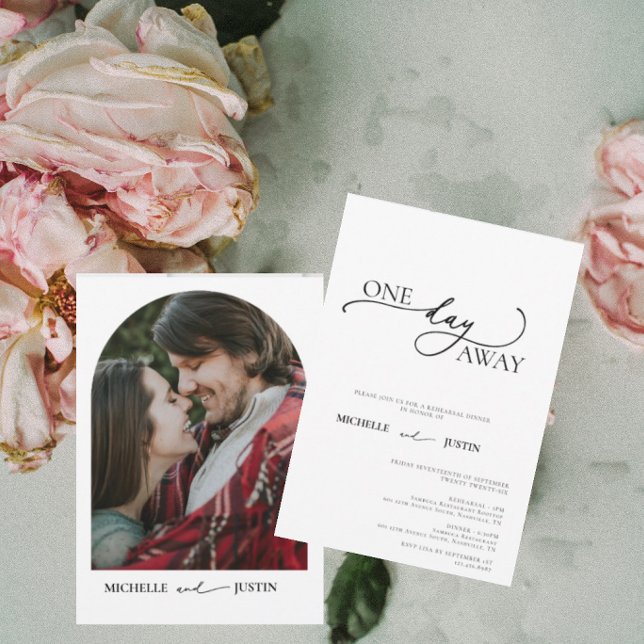 Boho Photo | Minimalist Rehearsal Dinner  Invitation (Creator Uploaded)