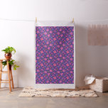 Boho Pink and Purple Flowers Beautiful Fabric