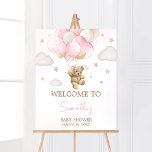 Boho Pink Bear Balloon Baby Shower Welcome Poster<br><div class="desc">Make your event special with this Bearly Wait Baby Shower with our cute and lovely printable Welcome Sign featuring adorable Girl Bear Baby Shower theme. Download,  personalize,  and create lasting memories with this perfect touch for your joyous celebration!

BS599</div>