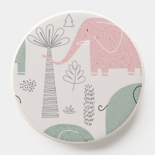 Boho Pink Elephant Popsocket