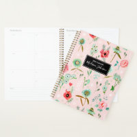 Boho Pink Wild Flowers Pattern | Planner