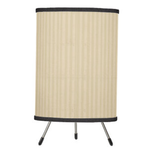 Boho pinstripe Beige and Black tripod lamp