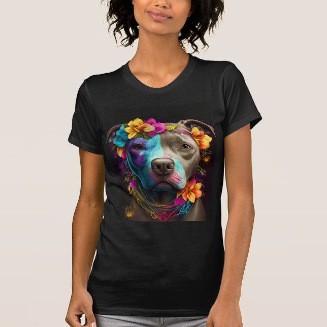 Boho Pit Bull #7 T-Shirt (Front)