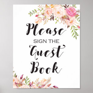 Boho Please sign the guest book Sign