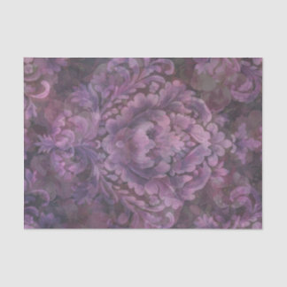 Boho plum pattern roses decoupage tissue paper